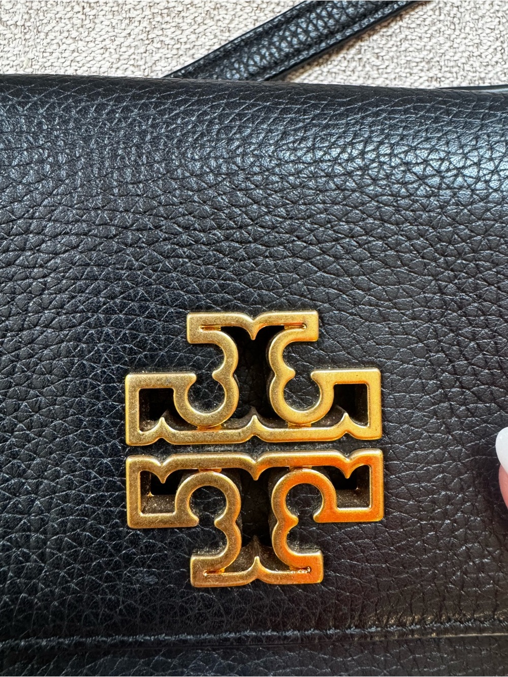 Tory Burch Black Leather Chain-Handle Crossbody Bag - Picture 5 of 7